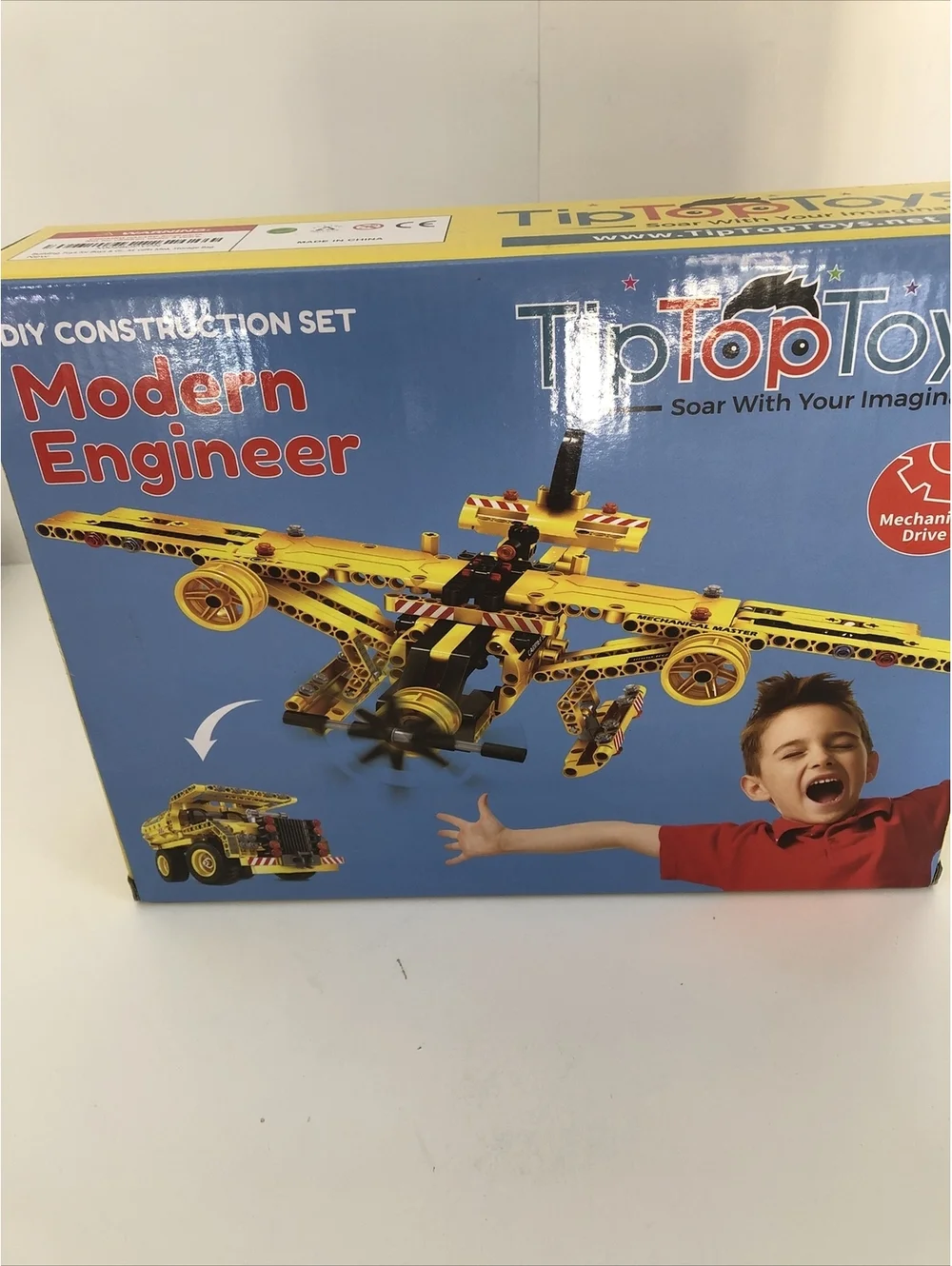 Tip Top Toys Modern Engineer Set Airplane Truck Mechanical Drive Accessories New